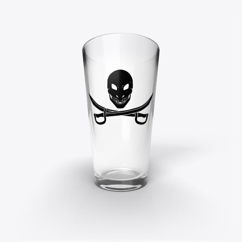 Hammerhead© "Jolly Roger" Pint Glass